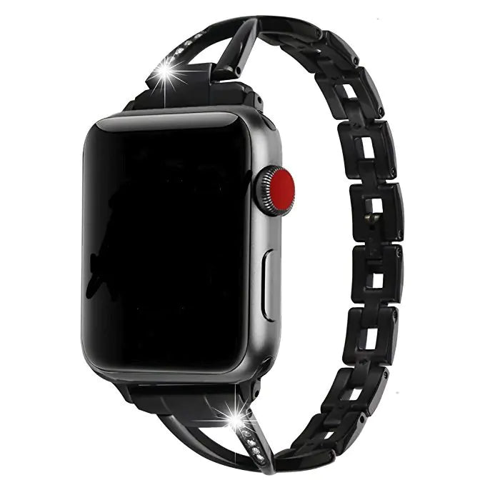 Diamond-Luxe X-Type Steel Apple Watch Band