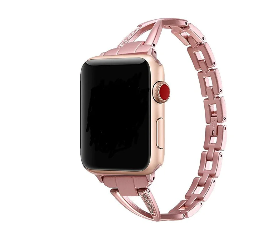 Diamond-Luxe X-Type Steel Apple Watch Band