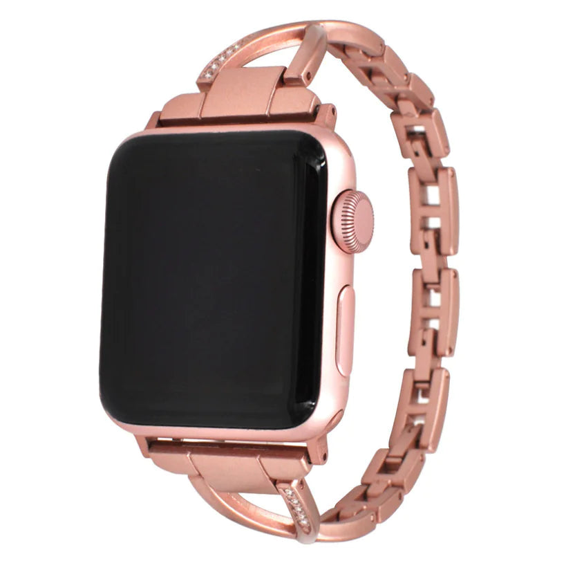 Diamond-Luxe X-Type Steel Apple Watch Band