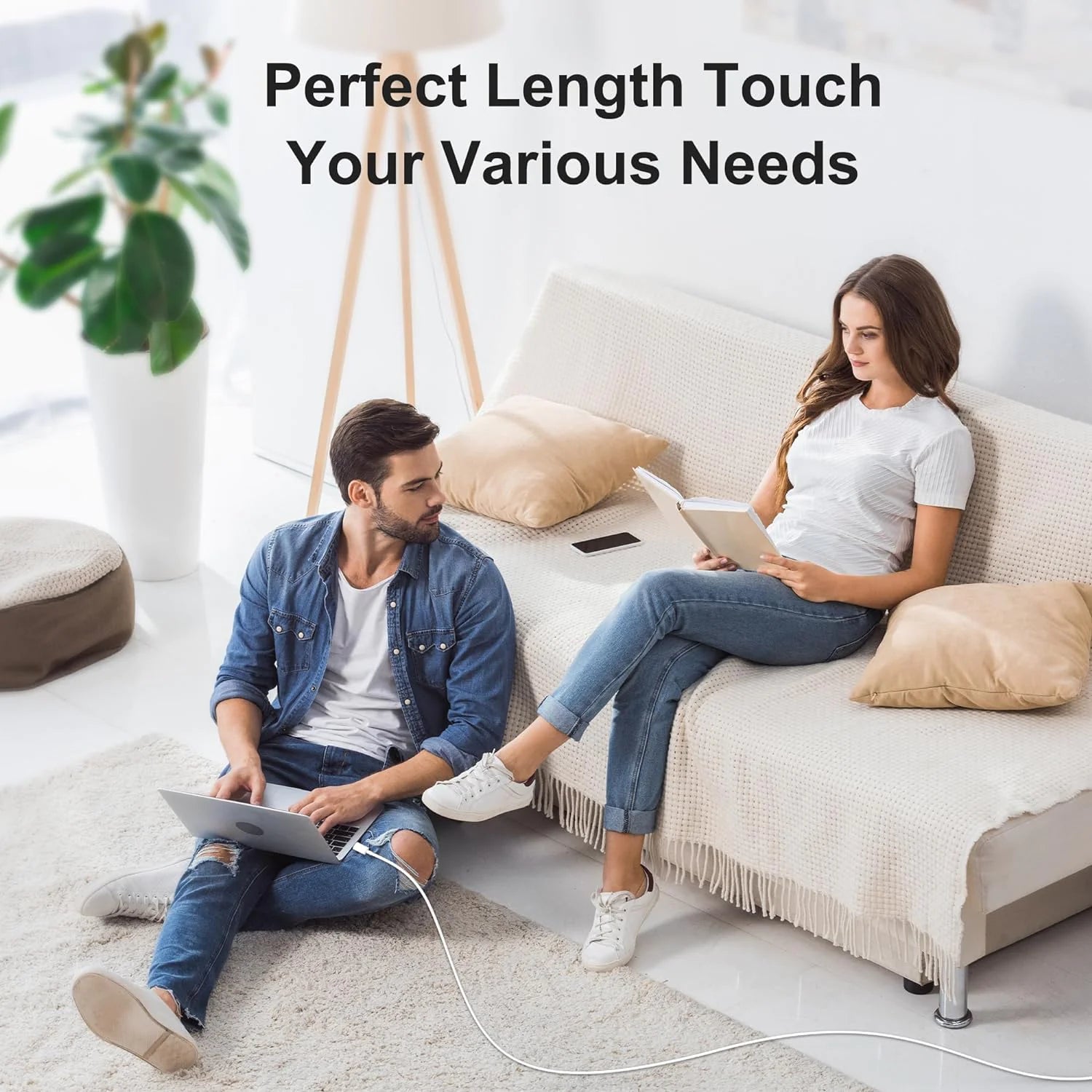 Braided USB-C Quick Charge & Sync Cable Set 3/6/10FT