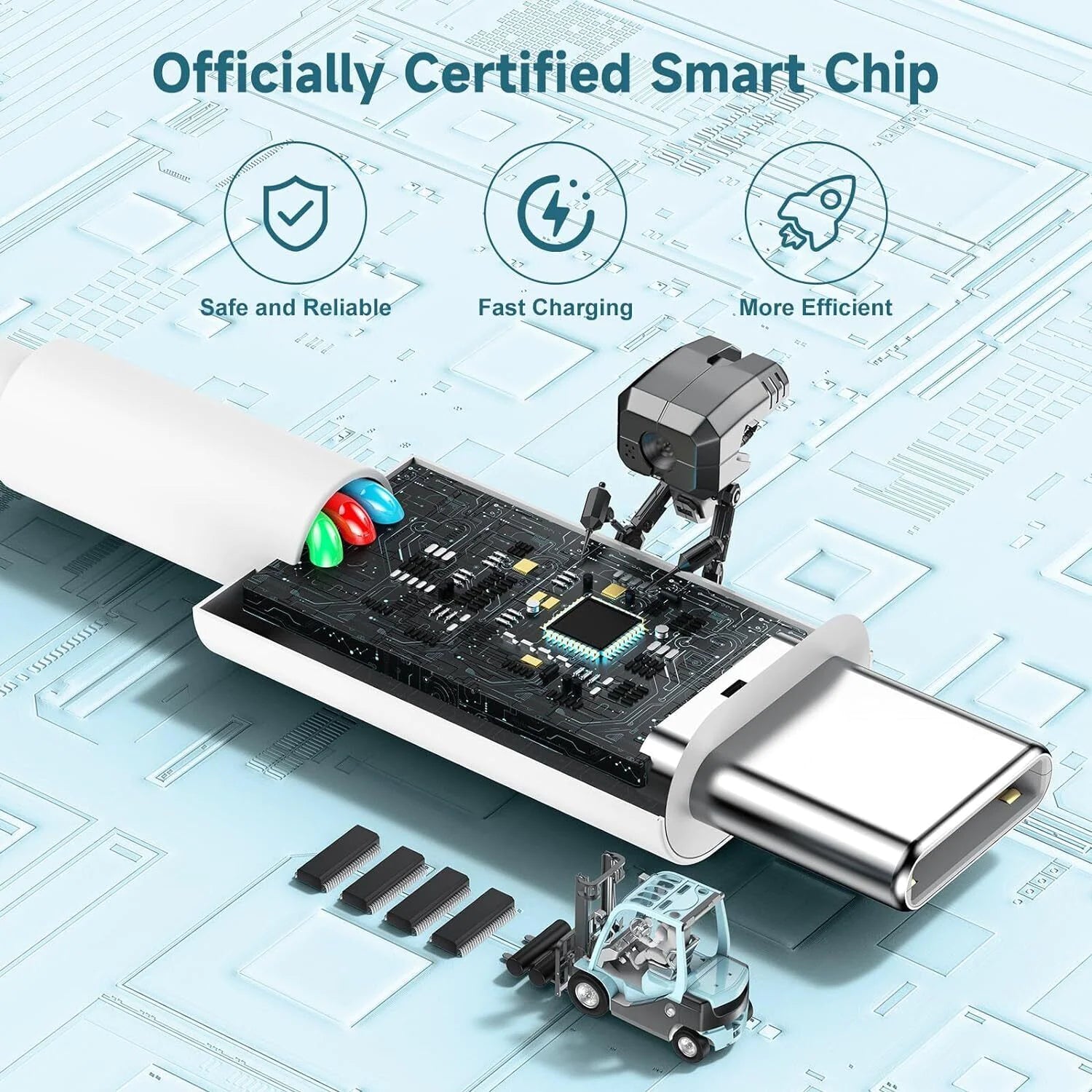 Braided USB-C Quick Charge & Sync Cable Set 3/6/10FT
