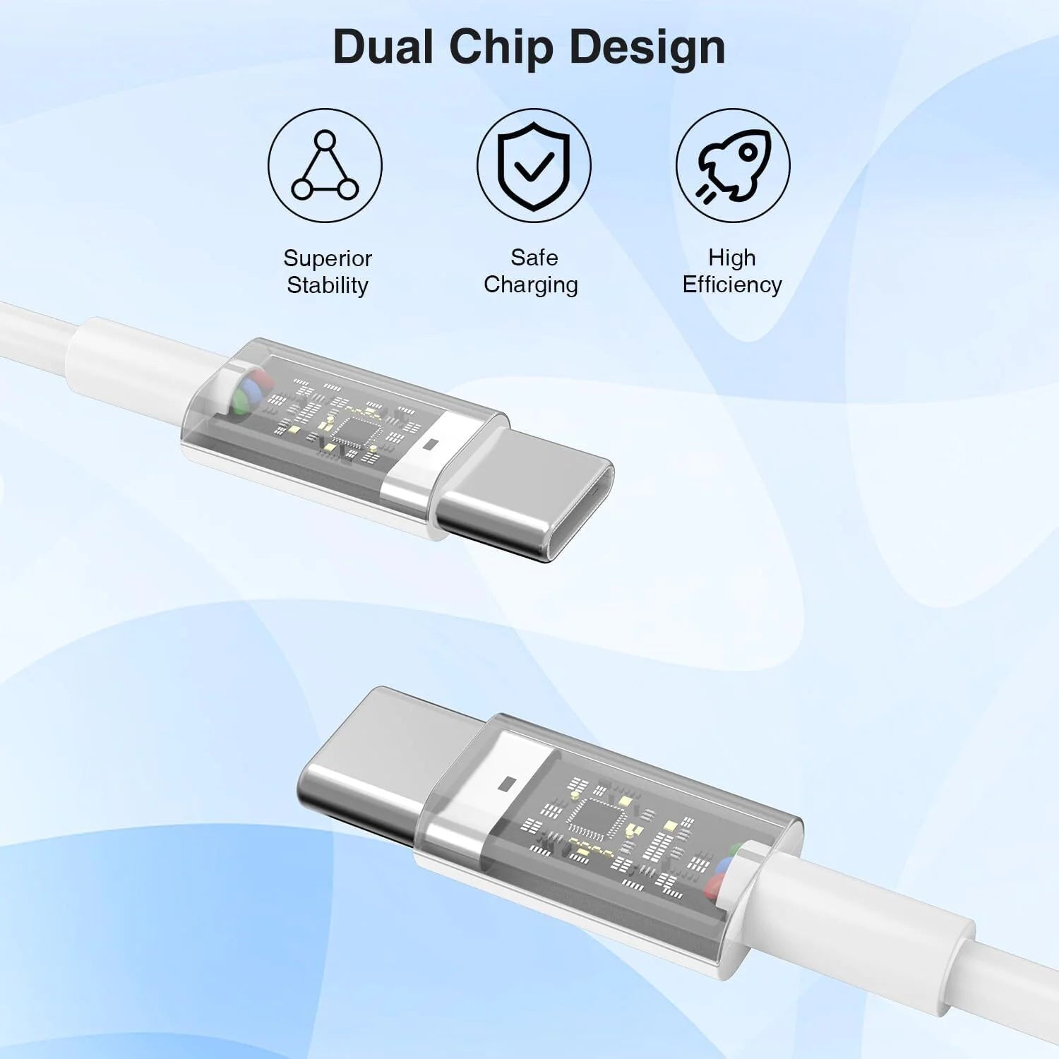 Braided USB-C Quick Charge & Sync Cable Set 3/6/10FT