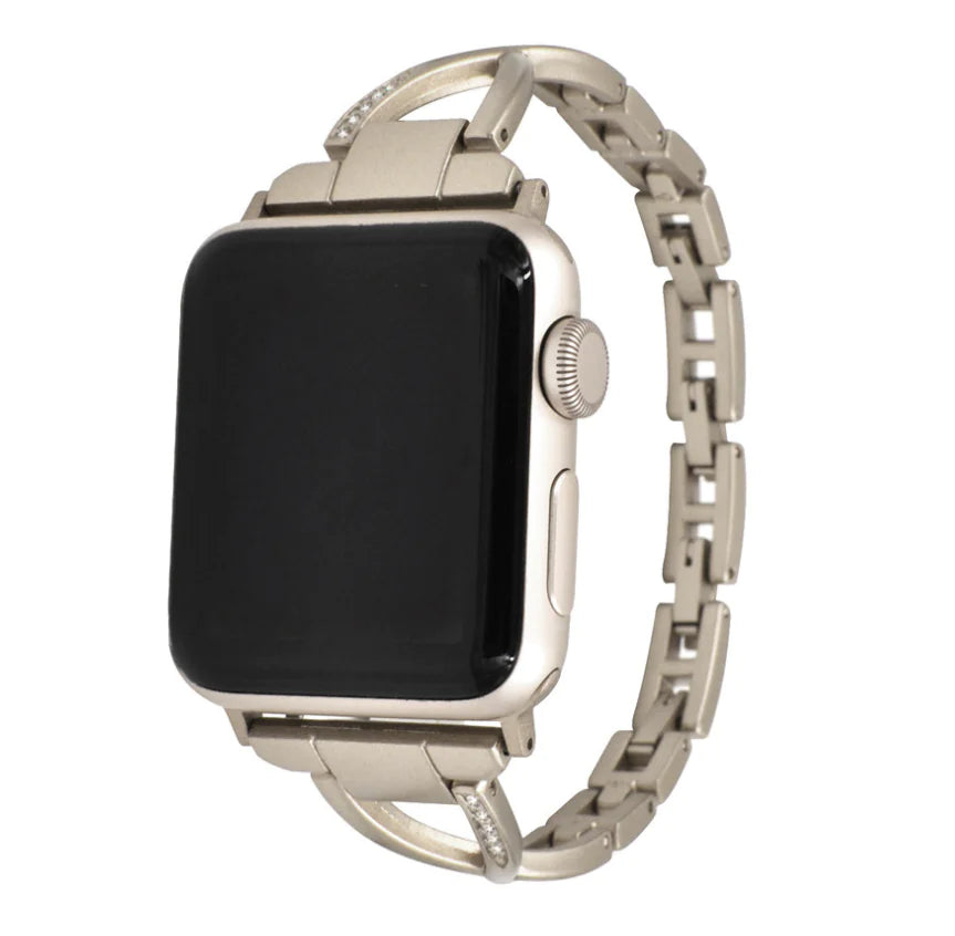 Diamond-Luxe X-Type Steel Apple Watch Band