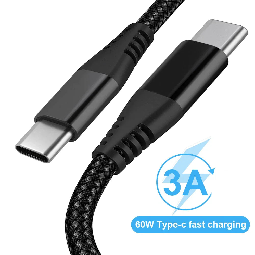 Braided USB-C Quick Charge & Sync Cable Set 3/6/10FT