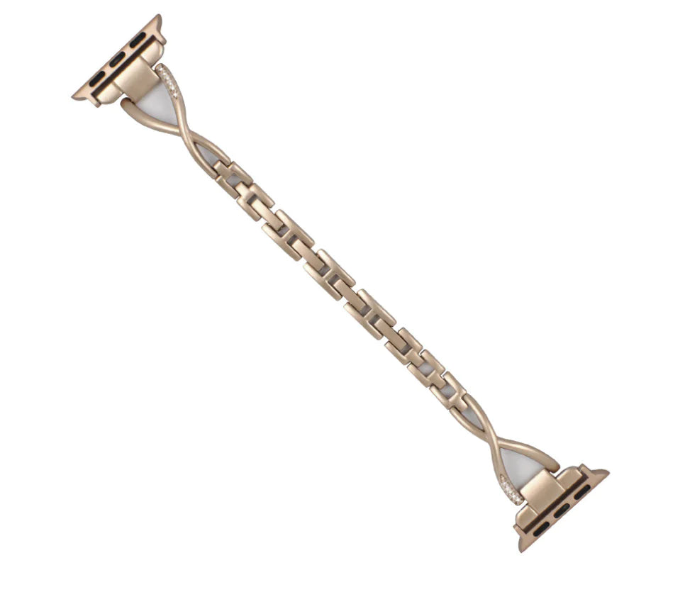 Diamond-Luxe X-Type Steel Apple Watch Band