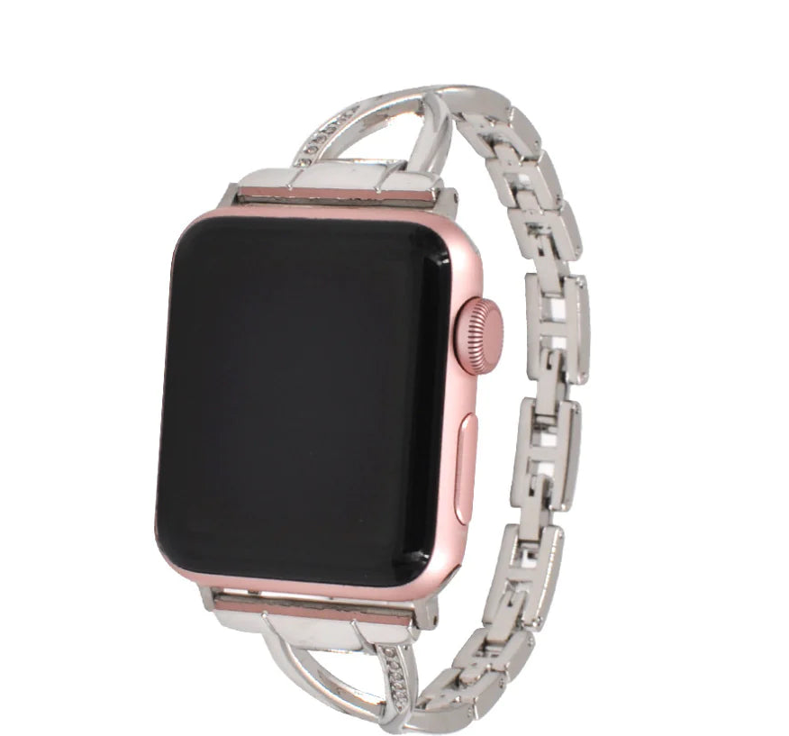 Diamond-Luxe X-Type Steel Apple Watch Band