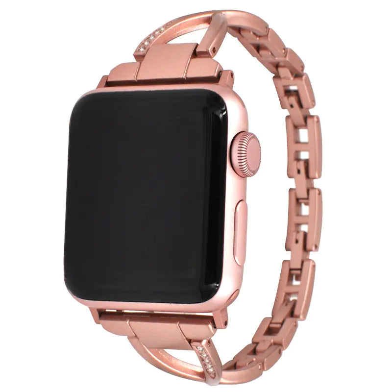 Diamond-Luxe X-Type Steel Apple Watch Band